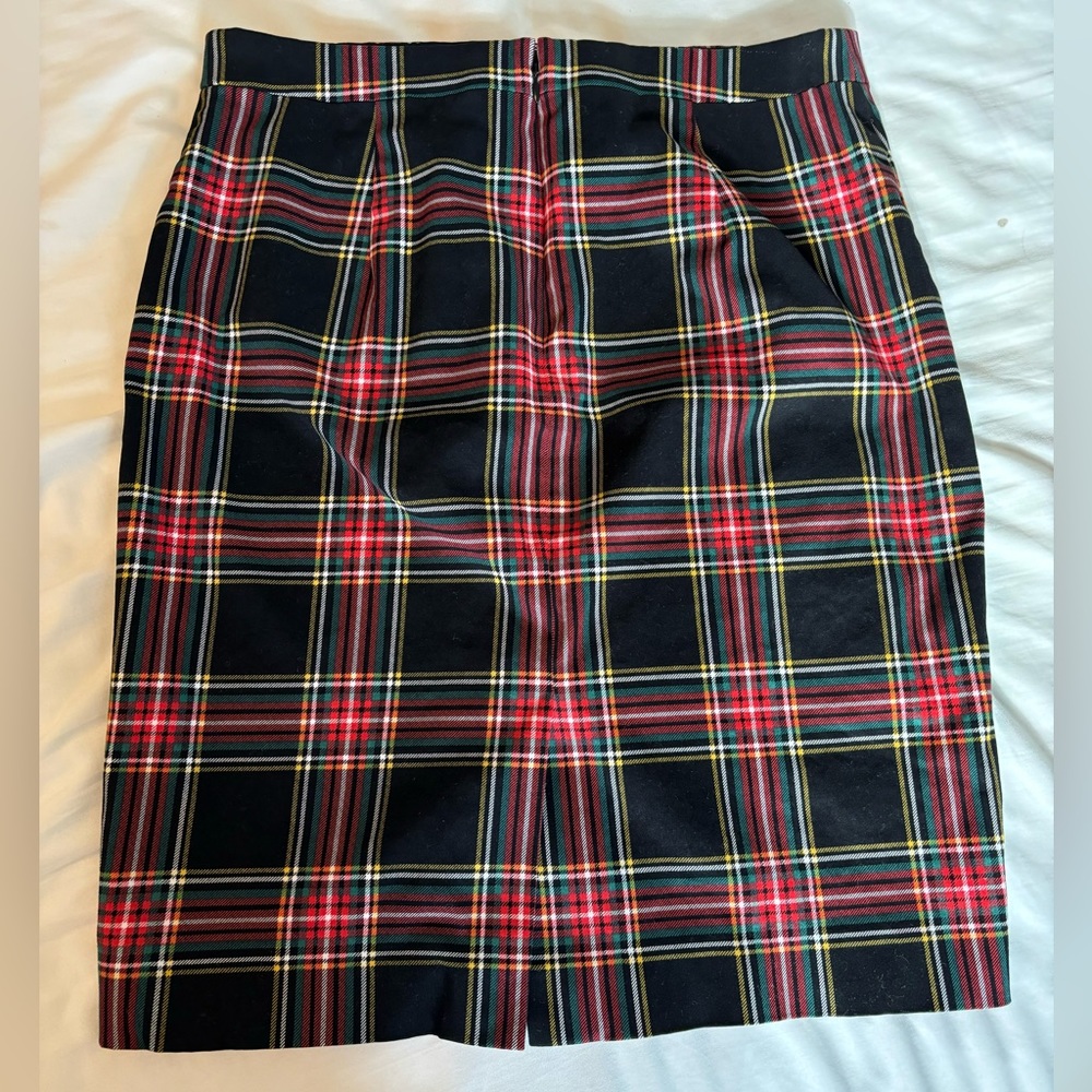 Jcrew plaid pencil skirt